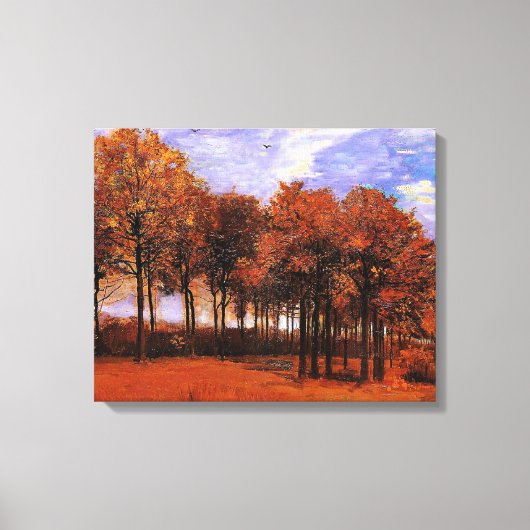 Van Gogh - Herfstlandschap, Canvas Afdruk (Voorkant)