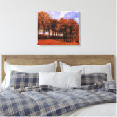 Van Gogh - Herfstlandschap, Canvas Afdruk (Insitu (Slaapkamer))