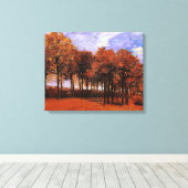 Van Gogh - Herfstlandschap, Canvas Afdruk (Insitu (Houten vloer))