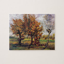 Van Gogh - Herfstlandschap met vier bomen Legpuzzel