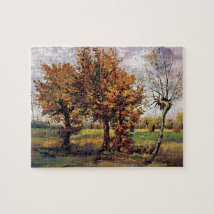 Van Gogh - Herfstlandschap met vier bomen Legpuzzel