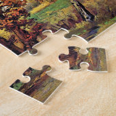Van Gogh - Herfstlandschap met vier bomen Legpuzzel (Zijkant)
