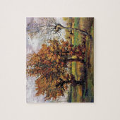 Van Gogh - Herfstlandschap met vier bomen Legpuzzel (Verticaal)