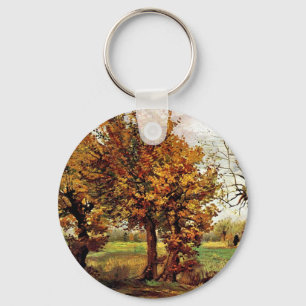 Van Gogh - Herfstlandschap met vier bomen Sleutelhanger