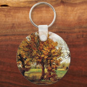 Van Gogh - Herfstlandschap met vier bomen Sleutelhanger (Voorkant)