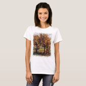 Van Gogh - Herfstlandschap met vier bomen T-shirt (Voorkant volledig)