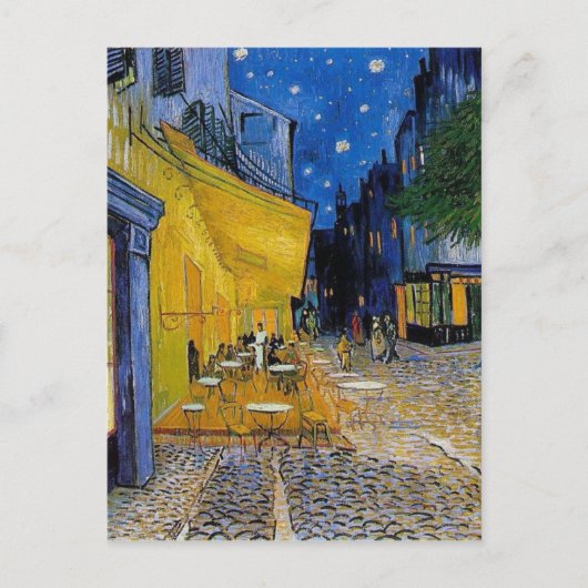 Van Gogh - het briefkaart Cafe Terrace (Voorkant)