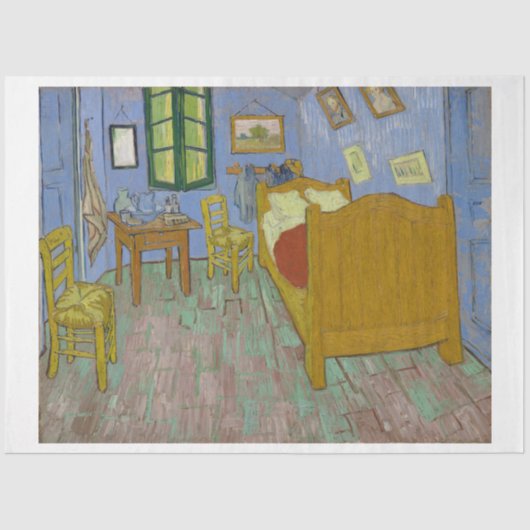 Van Gogh het debetpapier van de slaapkamer Tissuepapier (Voorkant)