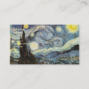 Van Gogh het Fijne Art. van de Sterrennacht Visitekaartje