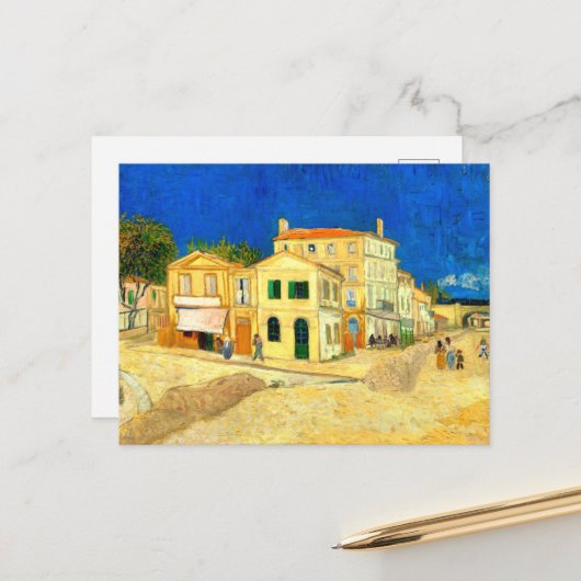 Van Gogh, Het Gele Huis, Briefkaart (Voorkant / Achterkant in situ)