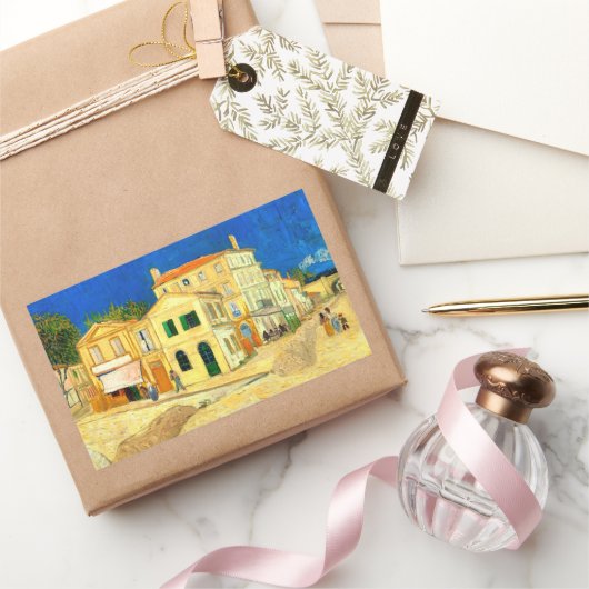 Van Gogh, Het Gele Huis, Rechthoekige Sticker (Geschenken)