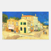 Van Gogh, Het Gele Huis, Rechthoekige Sticker (Voorkant)
