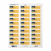 Van Gogh: Het Gele Huis (Vincent's House) Etiket (Full Sheet)