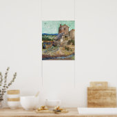 Van Gogh - Het huis van La Crau (Oude Molen) Poster (Keuken)