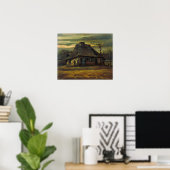Van Gogh - Het huisje Poster (Thuiskantoor)