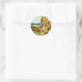 Van Gogh - Het oude molen Ornament Ronde Sticker (Tas)