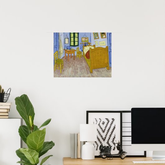 Van Gogh - Het slaapkamer van de kunstenaar in Arl Poster (Thuiskantoor)