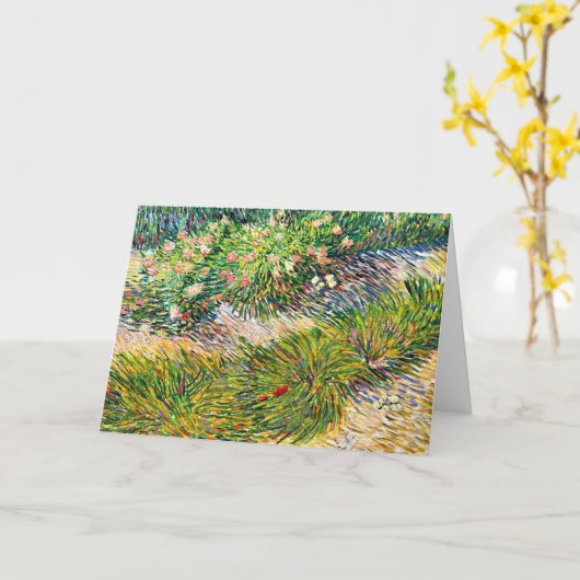 Van Gogh - Hoek met Butterflies Kaart (Gele Bloem)