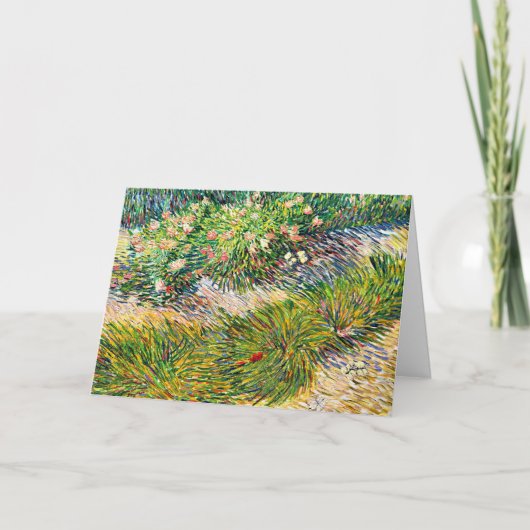 Van Gogh - Hoek met Vlinders  Kaart (Voorkant)