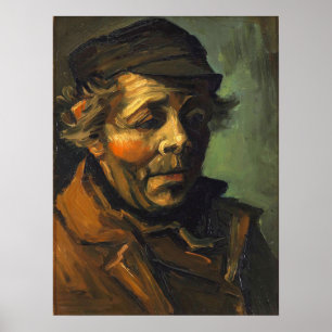 Van Gogh - hoofd van een boer Poster