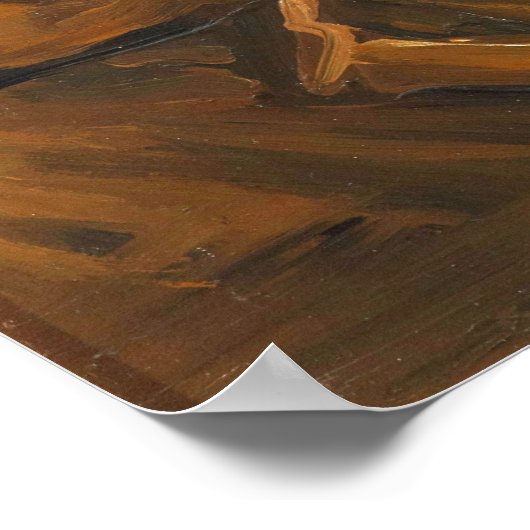 Van Gogh - hoofd van een boer Poster (Hoek)