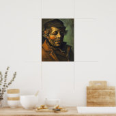 Van Gogh - hoofd van een boer Poster (Keuken)