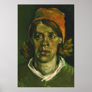 Van Gogh - hoofd van een vrouw Poster