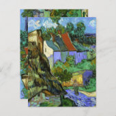Van Gogh - Houses at Auvers, 1890, Briefkaart (Voorkant / Achterkant)