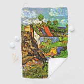 Van Gogh - Houses in Auvers, beroemd schilderij Golfhanddoek (Insitu)
