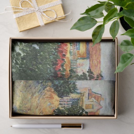 Van Gogh - Huis met zonnebloemen Tissuepapier (Geschenk)