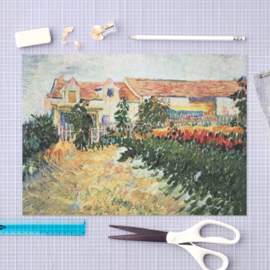Van Gogh - Huis met zonnebloemen Tissuepapier (Craft)