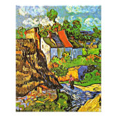Van Gogh - Huishoudens in Auvers Foto Afdruk (Voorkant)
