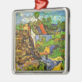 Van Gogh - Huizen in Auvers, beroemd schilderij, Metalen Ornament (Links)