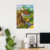 Van Gogh - Huizen in Auvers Poster (Thuiskantoor)