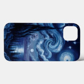 Van Gogh Inspired: Starry Night Ocean Edition Case-Mate iPhone Case (Achterkant (horizontaal))