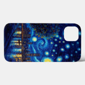 Van Gogh Inspired: Starry Night Ocean Edition Case-Mate iPhone Case (Achterkant (horizontaal))