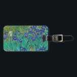 Van Gogh Iopen. Blauwe florale  impressionisme Bagagelabel<br><div class="desc">Van Gogh "Irises" label. Blauwe florale impressionistische kunst.</div>