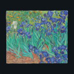 Van Gogh Iopen. Blauwe florale  impressionisme Fleece Deken<br><div class="desc">Van Gogh "Irises" vlootsdeken. Blauwe florale impressionistische kunst.</div>