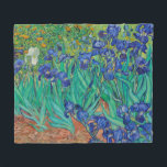 Van Gogh Iopen. Blauwe florale  impressionisme Fleece Deken<br><div class="desc">Van Gogh "Irises" vlootsdeken. Blauwe florale impressionistische kunst.</div>