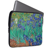 Van Gogh Iopen. Blauwe florale  impressionisme Laptop Sleeve (Voorkant Rechts)