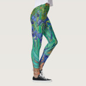 Van Gogh Iopen. Blauwe florale  impressionisme Leggings (Rechts)