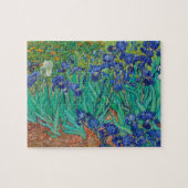 Van Gogh Iopen. Blauwe florale  impressionisme Legpuzzel (Horizontaal)