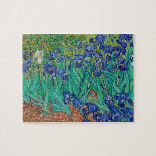 Van Gogh Iopen. Blauwe florale  impressionisme Legpuzzel (Horizontaal)
