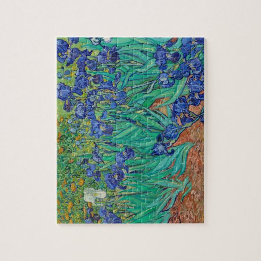 Van Gogh Iopen. Blauwe florale impressionisme Legpuzzel (Verticaal)