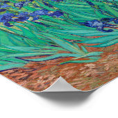 Van Gogh Iopen. Blauwe florale  impressionisme Poster (Hoek)