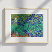 Van Gogh Iopen. Blauwe florale  impressionisme Poster