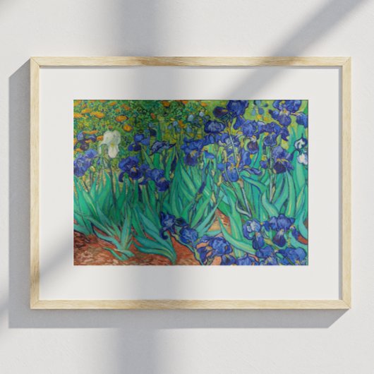 Van Gogh Iopen. Blauwe florale  impressionisme Poster