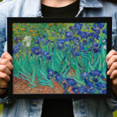 Van Gogh Iopen. Blauwe florale  impressionisme Poster