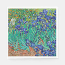 Van Gogh Iopen. Blauwe florale  impressionisme Servet