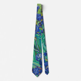 Van Gogh Iopen. Blauwe florale  impressionisme Stropdas
